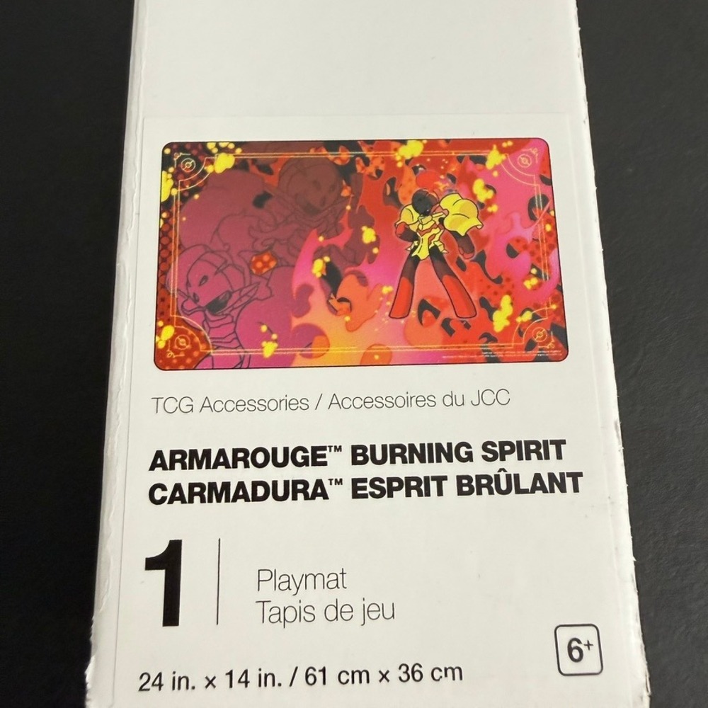Pokemon Center Playmat Unisex OS Fire Armarouge Burning Spirit TCG Accessory